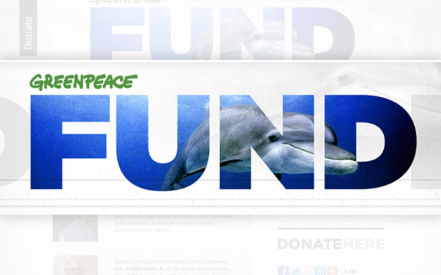 Greenpeace Fund website masthead detail